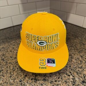 Vtg Green Bay Packers Super Bowl XXXI Champions Reebok Hat Cap‎ 7 1/4 Wool